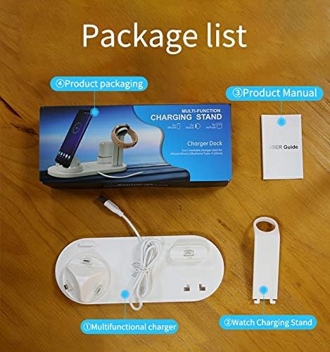 3-in-1 Wireless Charging Stand – Charge Phone, Watch & Earbuds Simultaneously | 15W Fast Qi Charger