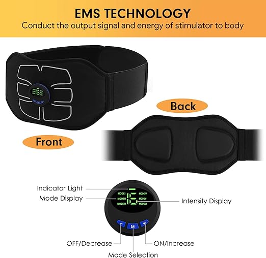 Abdominal Toning Belt – EMS Muscle Stimulator
