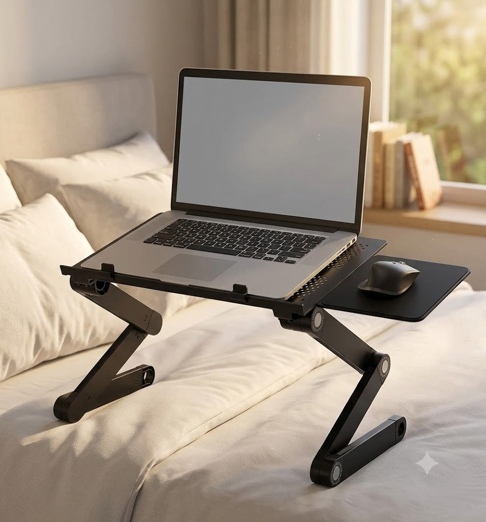 Multifunctional Adjustable Laptop Table T8 – Foldable Bed & Desk Stand