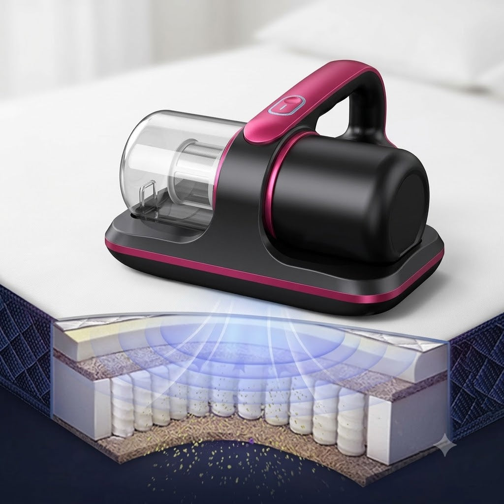 Bed Vacuum Cleaner | Powerful Handheld Dust Mite & Mattress Cleaning Vacuum