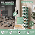 X-Shaped Shoe Rack | Space Saving Multi-Tier Shoe Storage Organizer
