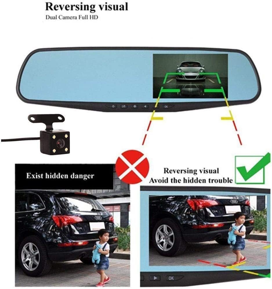 Vehicle Blackbox DVR with Full 1080 HD Touch Screen Rear View Camera