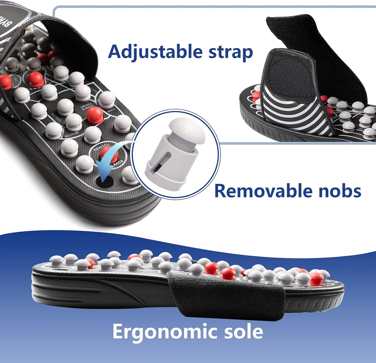 Rotating Acupressure Foot Massager Slippers