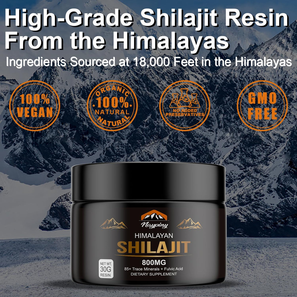 Googeer Shilajit Resin Supplement – Natural Himalayan Wellness Support