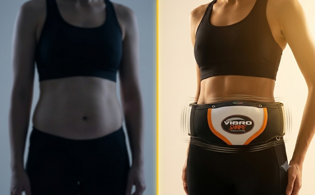 Vibro Fat Burning Body Massager Belt | Adjustable Vibration Waist & Body Massage Belt