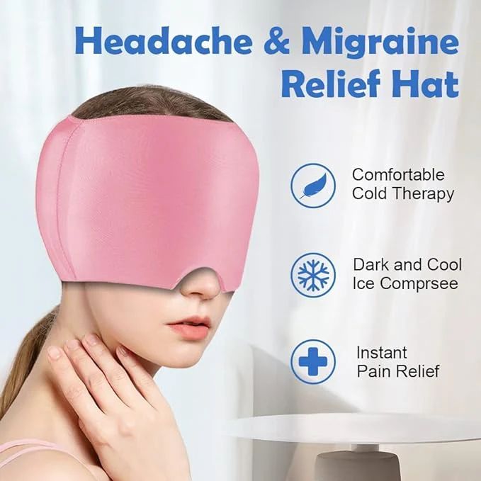 Migraine Relief Cap – Hot & Cold Therapy Head Wrap
