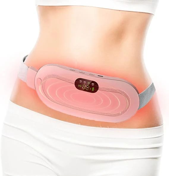 Portable Period Heating Belt | Rechargeable Menstrual Cramp Relief Belt with Heat & Massage
